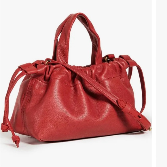 Madewell Handbags - Red Madewell Mini The Piazza Leather Crossbody Bag
